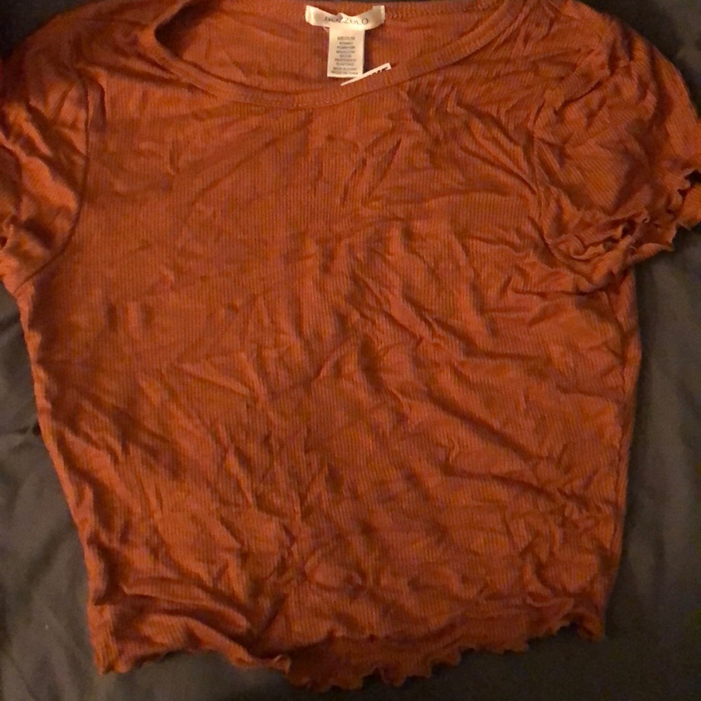 rust crop top
